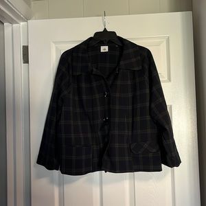 CAbi Connery Plaid Blazer